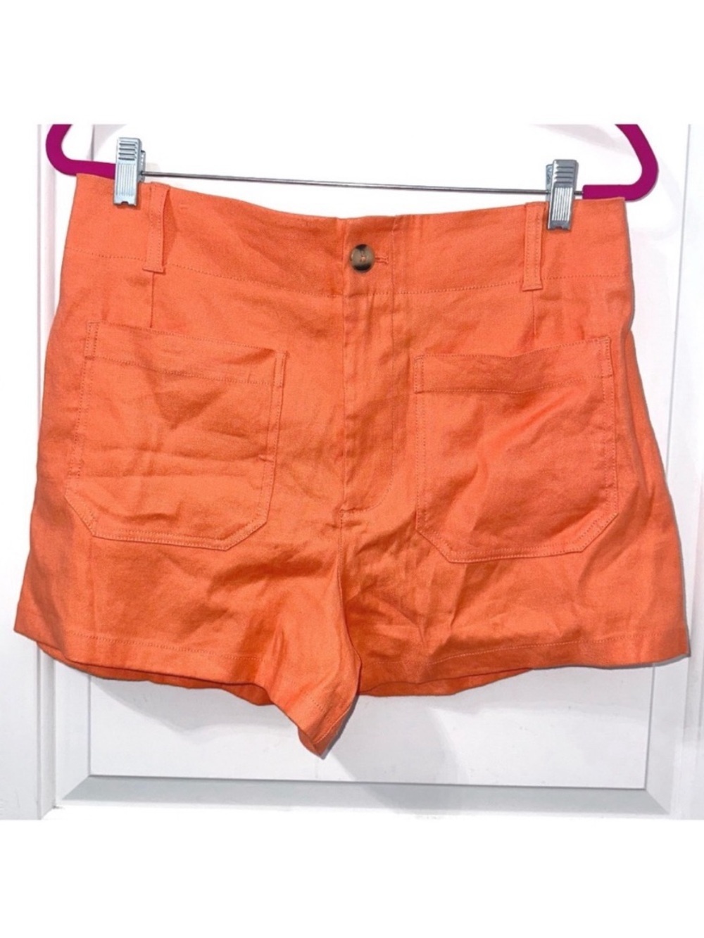The Colette Magic Fabric Shorts by Maeve in Coral, size 31 waist NWT